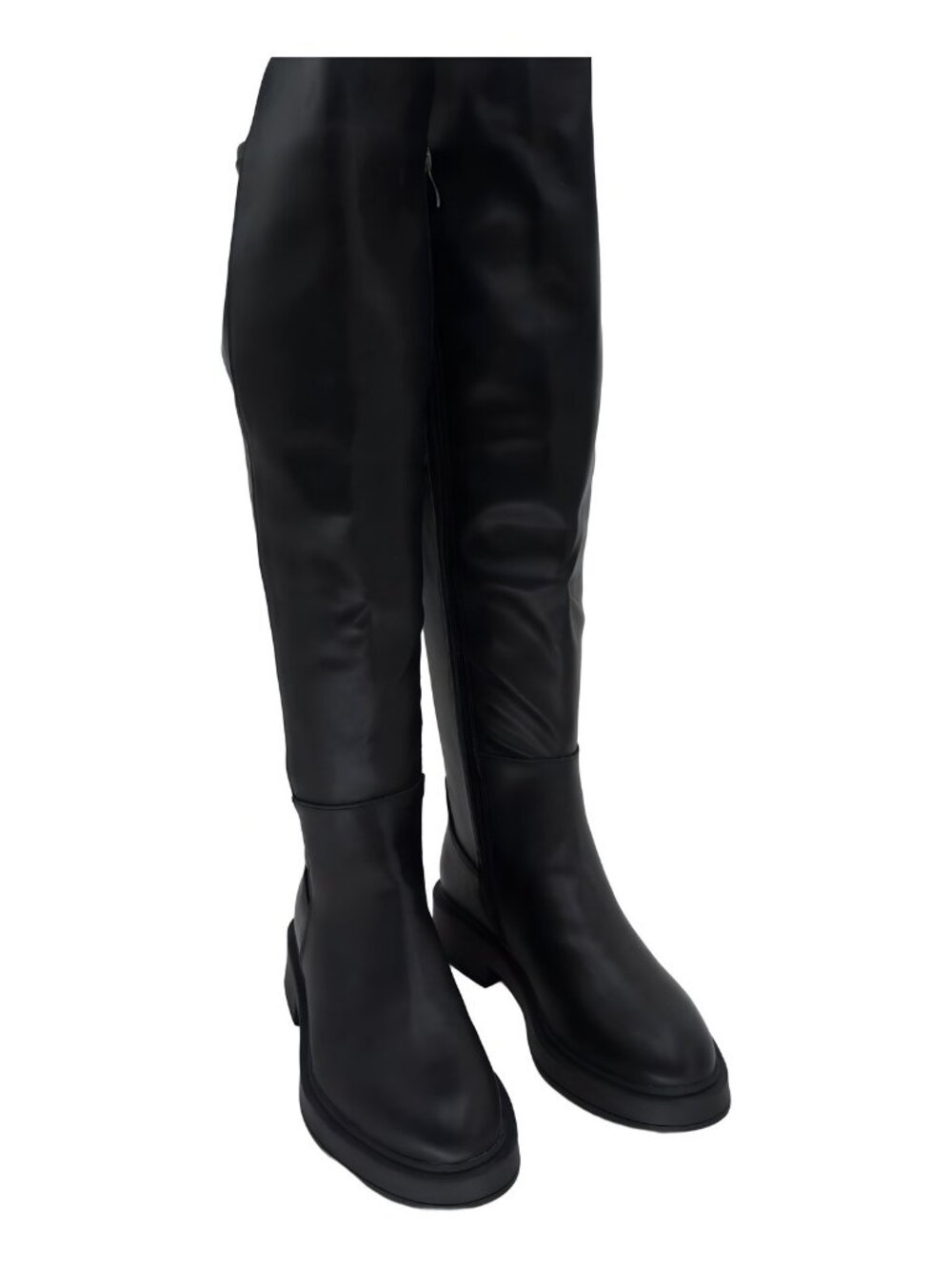 GC Shoes Women's Alya Classic Elastic Knee High Boots Classic Black Sz 9.5M